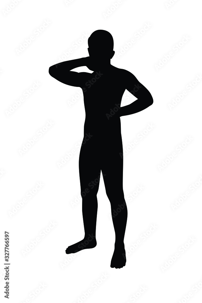 Man body silhouette