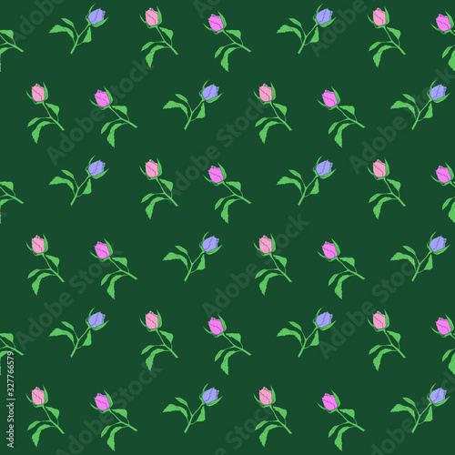 Floral seamless pattern with roses. Illustration vector background can be use for fabric, clothes, dishes, tableware, packaging, greeting cards, store windows, textile