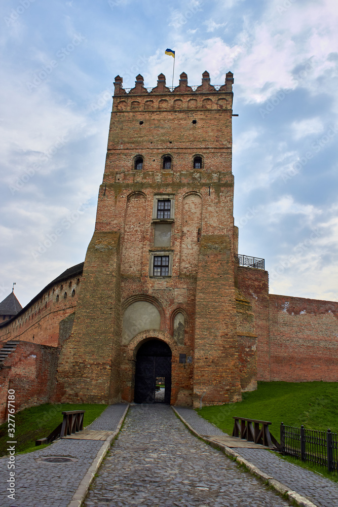 the entrance to the castle fortress,Lubert Castle in Ukraine in Lutsk