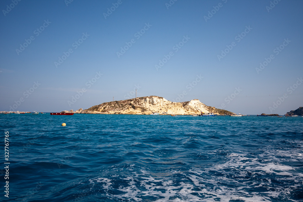 View of the island of Cretaccio. Tremiti islands, Adriatic sea, Apulia, Italy