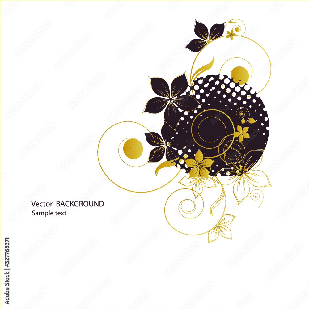 Obraz premium abstract floral background with flowers