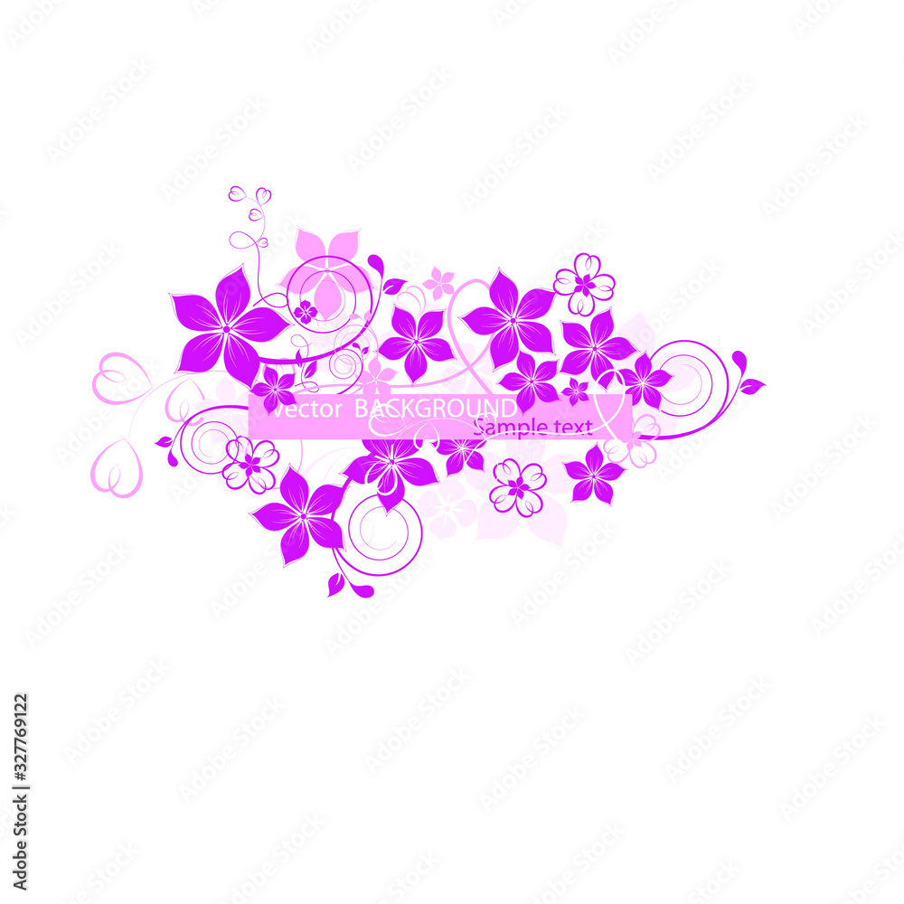Flower background for your simple text Flower background for your simple text
