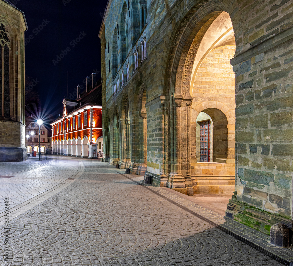 Fototapeta premium Rathaus und Dom Soest