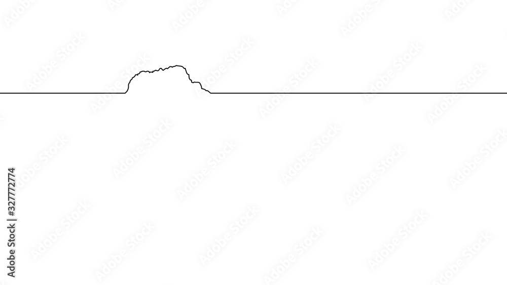 Langkofel Minimalist Single Line Mountain Vector Langkofel Minimalist Single Line Mountain Vector