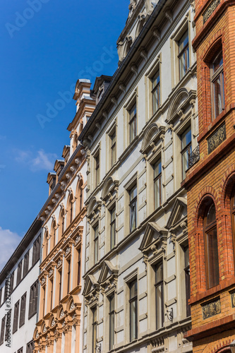 Facades of historic houses in Koblenz, Germany