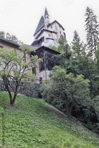 View from the sanctuary of San Romedio, Val di Non, Trentino-Alto Adige, Italy photo