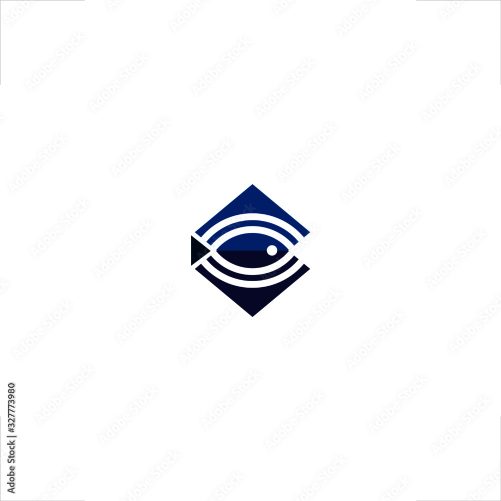 fishing logo sonar square design signal fishing logo sonar square design signal