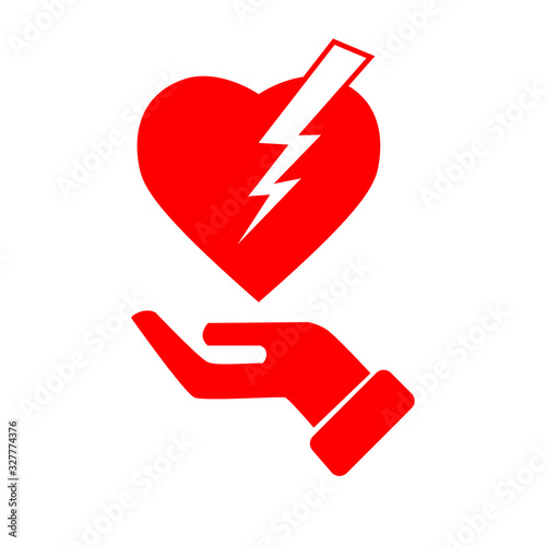 AED Emergency defibrillator AED icon