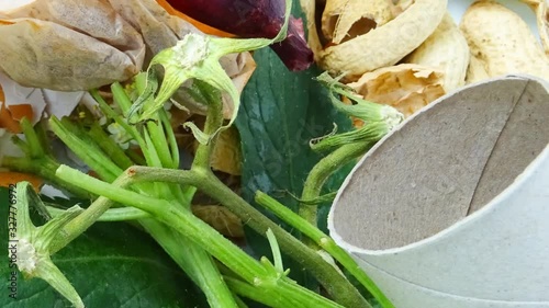 Compostable waste for ecological agriculture. 29,97 fps