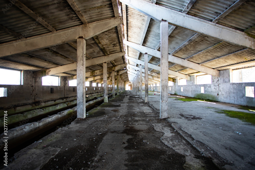 Old abandoned building, urban background Old abandoned building, urban background