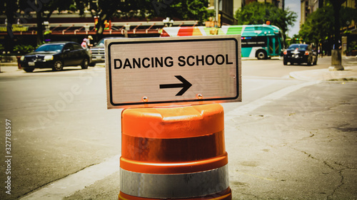 Street Sign to DANCING SCHOOL