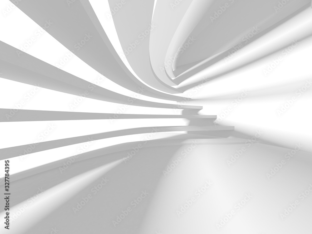 Abstract White Architecture Design Concept Abstract White Architecture Design Concept