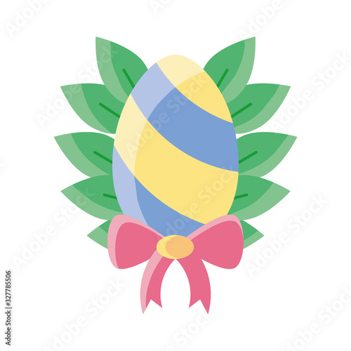 easter egg on white background