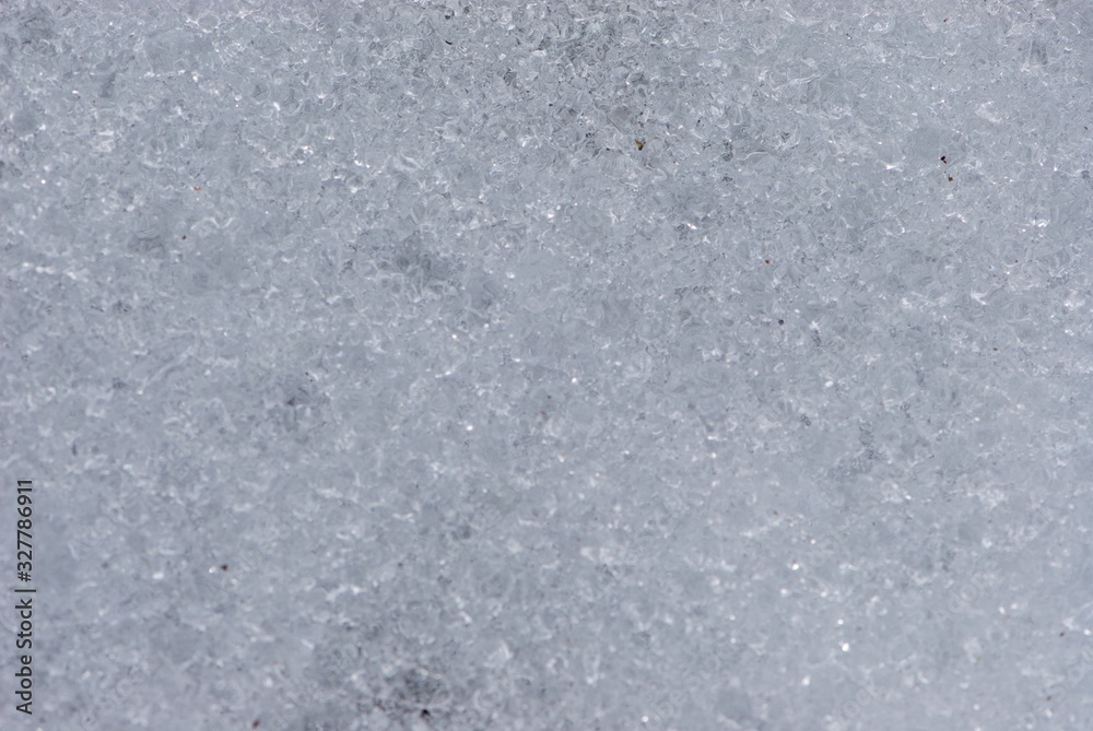 Closeup snow background Closeup snow background