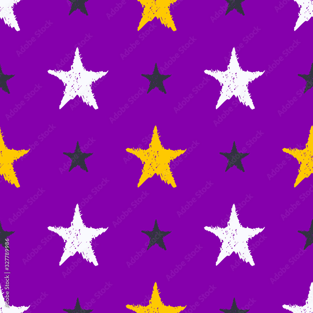 Seamless doodle hand drawn stars Seamless doodle hand drawn stars