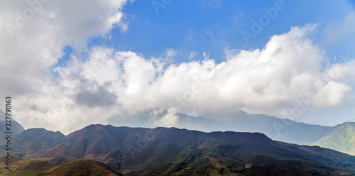 Blue sky Mountain landscape