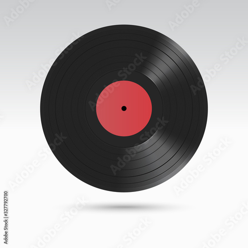 Retro vinyl disk. Gramophone Vinyl record