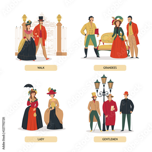 Medieval People Compositions Set
