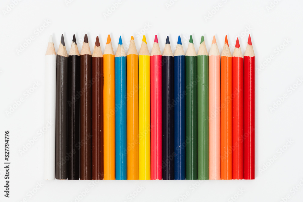 Multi color pencils. the concept of a multinational family and equality in the world. Multi color pencils. the concept of a multinational family and equality in the world.