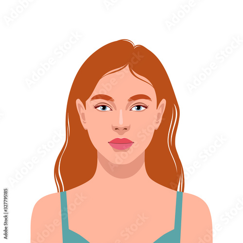Beautiful redhead woman
