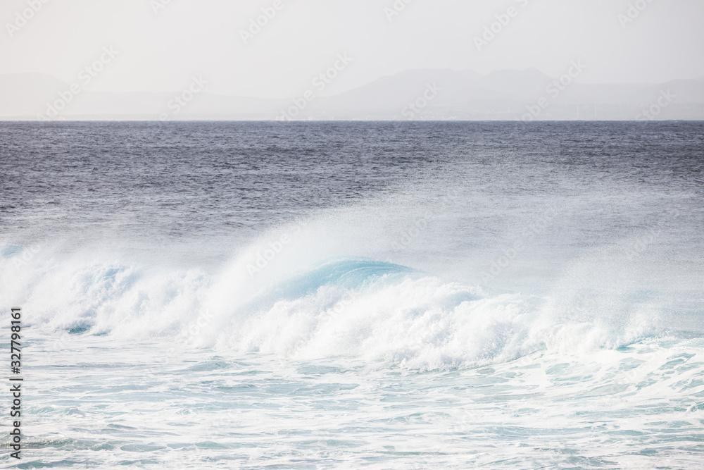 Big powerful ocean waves. Abstract natural background Big powerful ocean waves. Abstract natural background