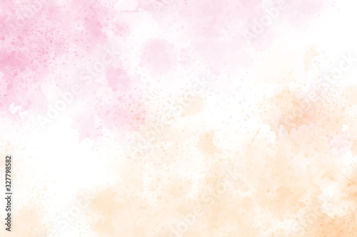 watercolor splash pink and gold background