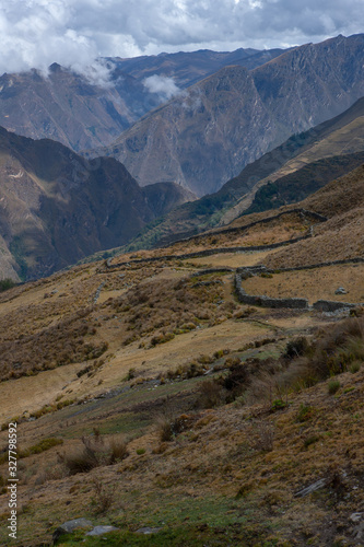 Piruro Site. Andes. Peru. Hu  nuco Region  Huamal  es Province  Tantamayo District