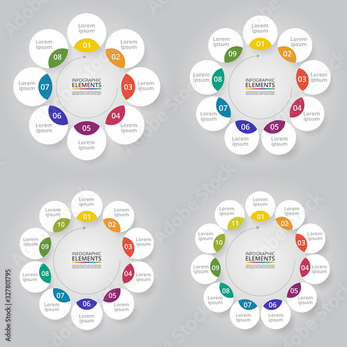 Vector infographics set.