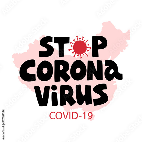 Corona Virus hand drawn vector illustration. Epidemic disease banner.