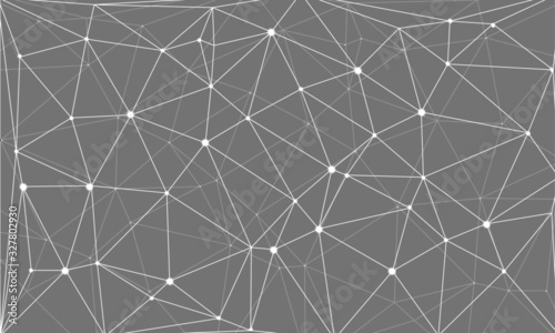 Polygonal background, geometric pattern, grey color