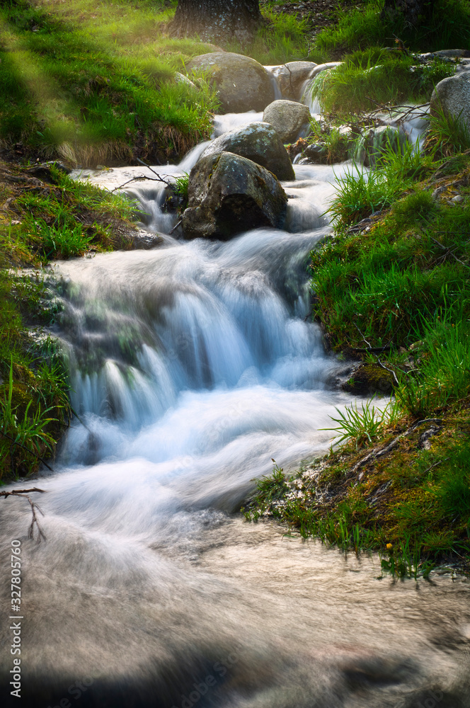 Mistic river. High mountain landscapes in the Sierra de Gredos, Spain Mistic river. High mountain landscapes in the Sierra de Gredos, Spain