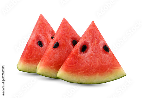 Sliced watermelon isolate on a white background