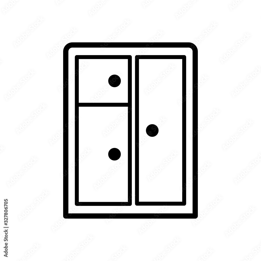 wardrobe icon design, flat style icon collection wardrobe icon design, flat style icon collection