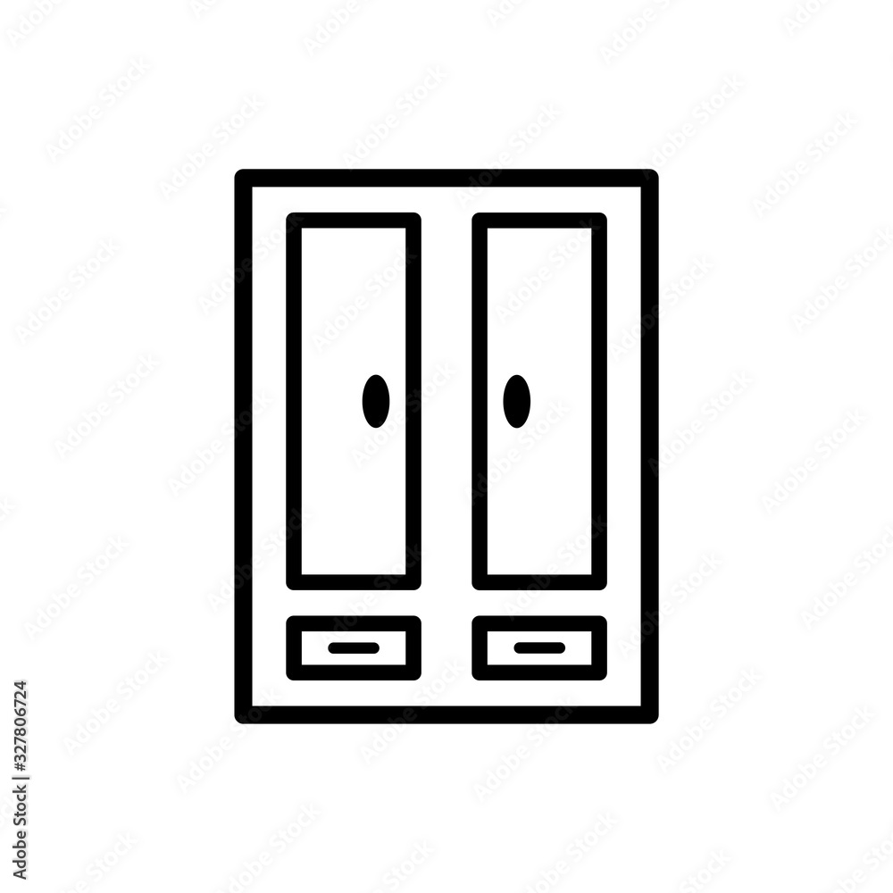 wardrobe icon design, flat style icon collection wardrobe icon design, flat style icon collection