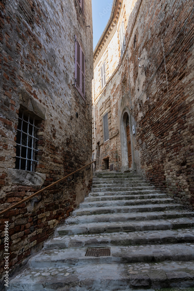 Ripatransone, medieval town in Marches, Italy