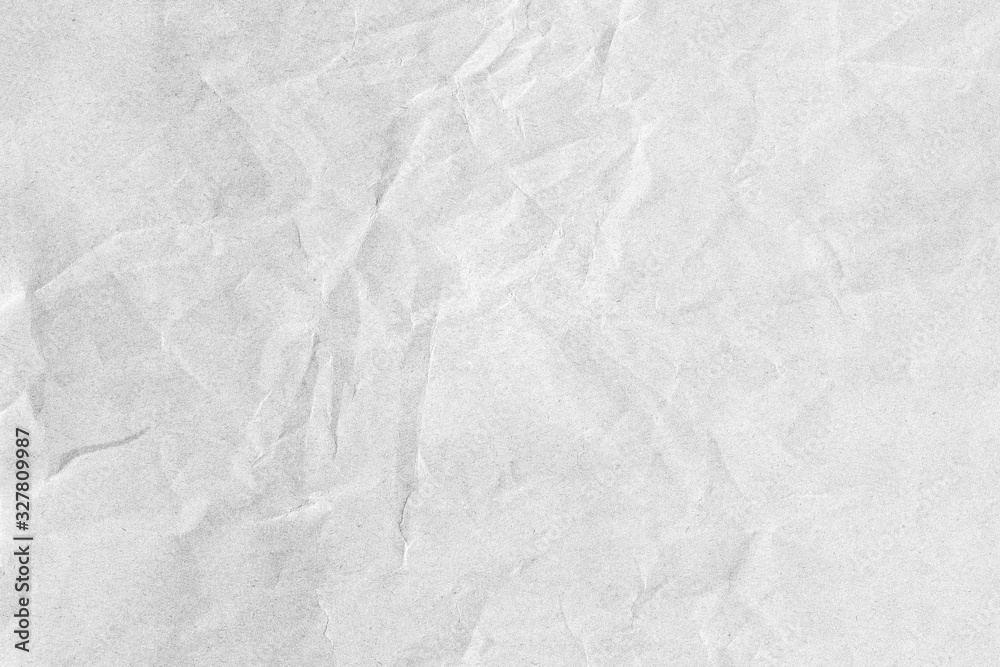 Fototapeta premium Grey crumpled background paper texture