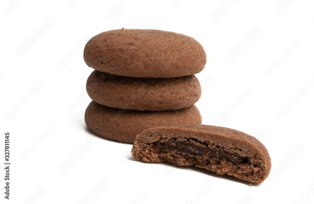 chocolate cookie isolated chocolate cookie isolated