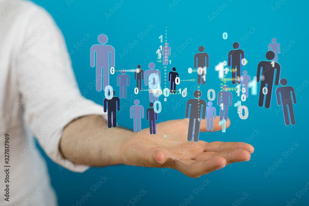 abstract social network scheme, which contains business people abstract social network scheme, which contains business people