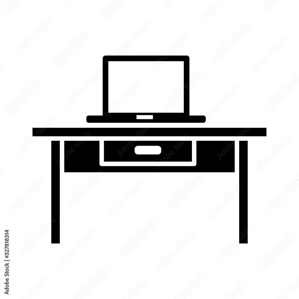 Study table icon vector sign and symbols on trendy design Study table icon vector sign and symbols on trendy design