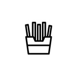 Vector illustration, french fries icon design