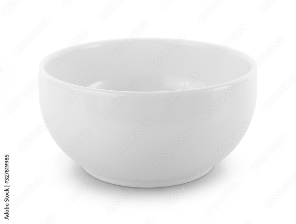 empty bowl isolated on white background empty bowl isolated on white background