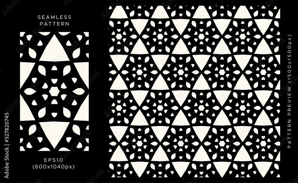Fototapeta premium Vector Seamless Pattern, Geometric Seamless Pattern, Pattern Background, Abstract Seamless Pattern Background.