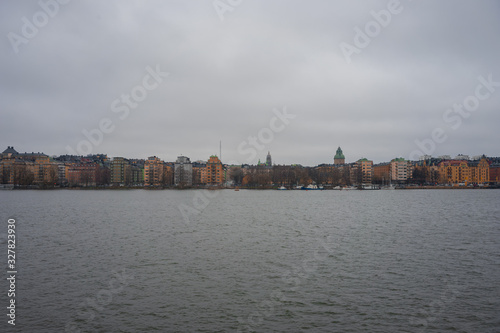 Stockholm cityscape seen from the south