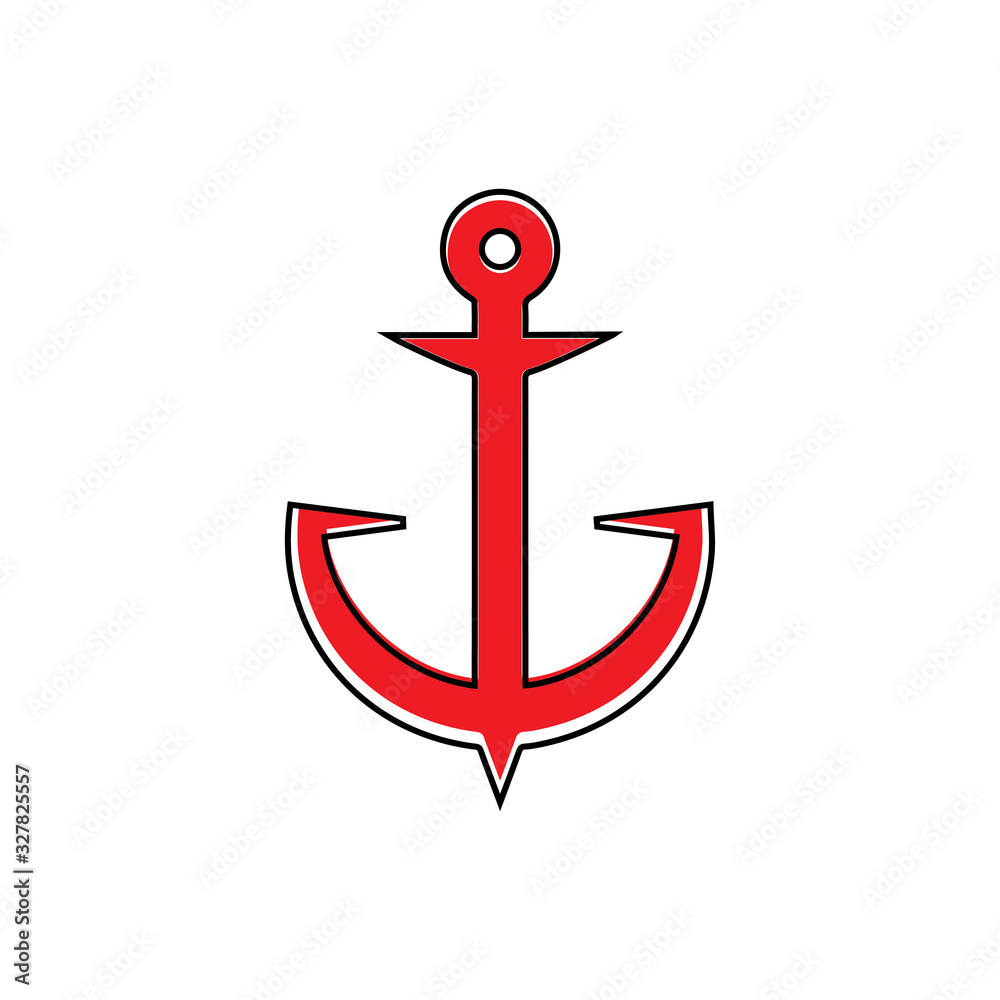 Anchor icon Logo Template vector illustration Anchor icon Logo Template vector illustration