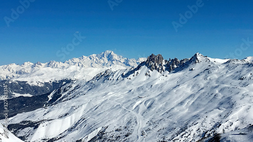Alpes francaises french alps close to Mont Blanc