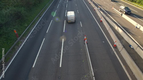 Wallpaper Mural busy uk motorway traffic in fast motion Torontodigital.ca