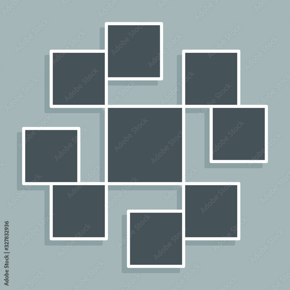 Photos collage frame template Photos collage frame template