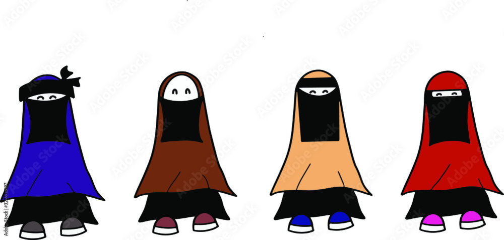 set bundle cute woman muslim using niqab set bundle cute woman muslim using niqab