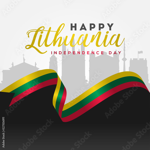 Lithuania Independence Day Vector Design Illustration