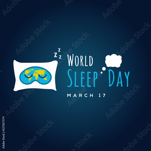 World Sleep Day Vector Design Illustration
